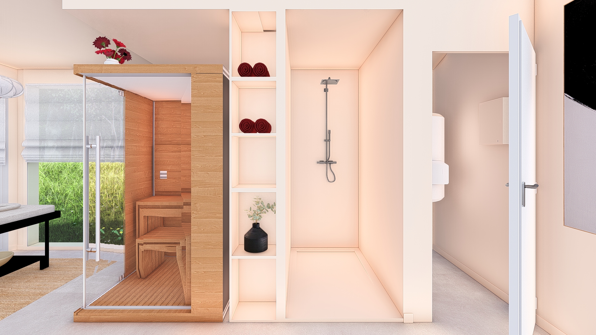 RENDU_RENDU MUR BOIS BRULE COPY 100X100 | L’Elégance D’intérieur PROJET WELLNESS Thann 0